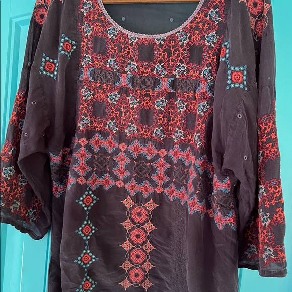 Johnny Was Multicolor Bohemian Top - Picture 2 of 9